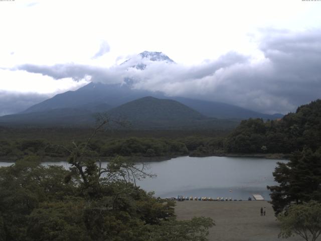 精進湖からの富士山