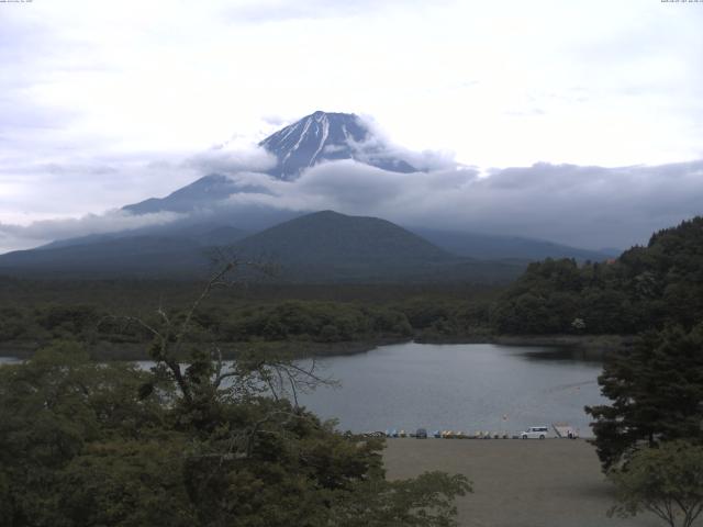精進湖からの富士山