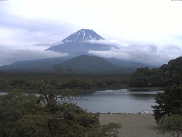 精進湖からの富士山