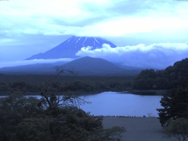 精進湖からの富士山