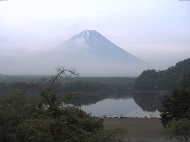精進湖からの富士山