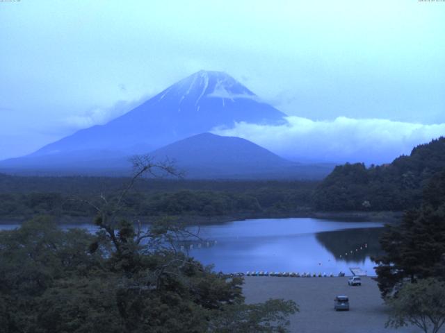 精進湖からの富士山