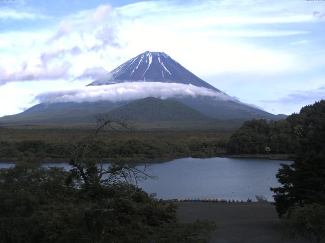 精進湖からの富士山