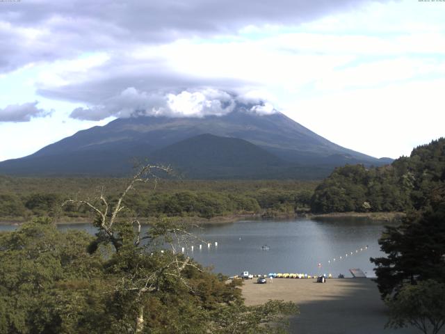 精進湖からの富士山