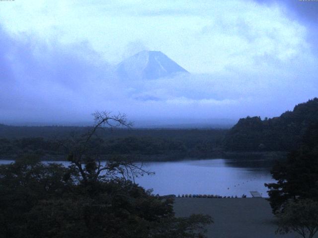 精進湖からの富士山