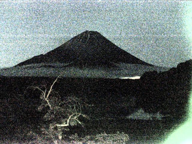 精進湖からの富士山