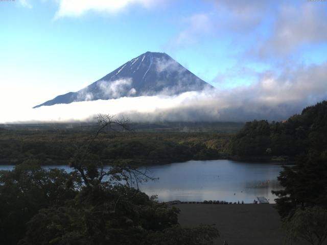 精進湖からの富士山