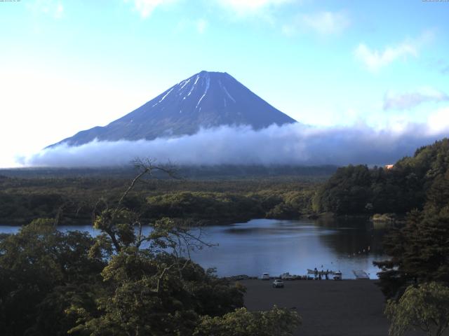 精進湖からの富士山
