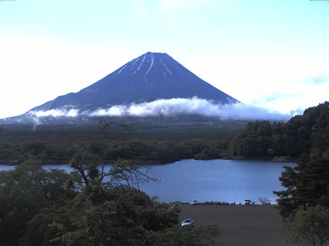 精進湖からの富士山
