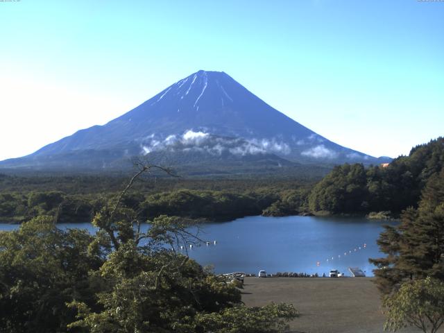 精進湖からの富士山