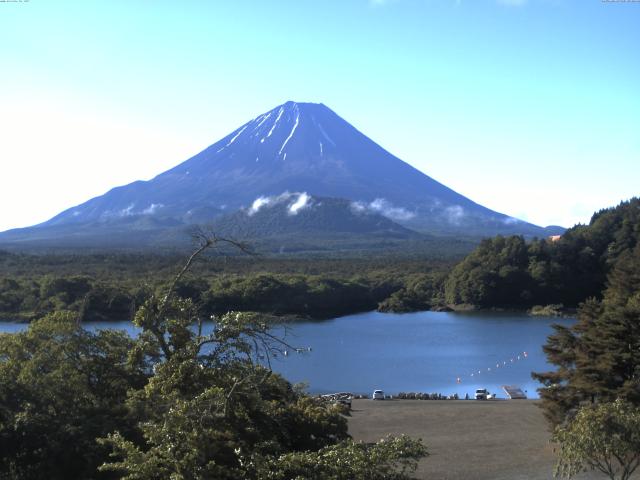 精進湖からの富士山