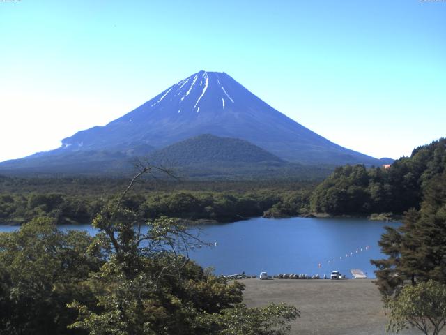 精進湖からの富士山