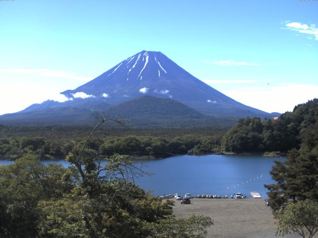精進湖からの富士山