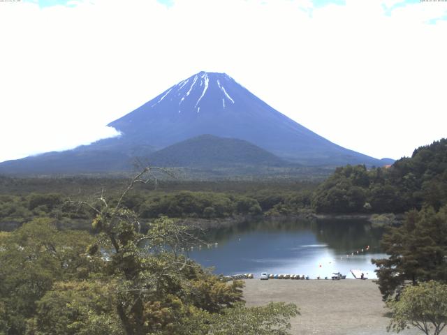 精進湖からの富士山