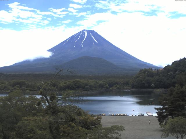 精進湖からの富士山