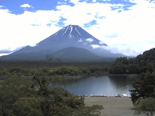 精進湖からの富士山