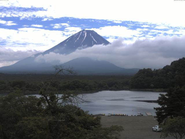 精進湖からの富士山