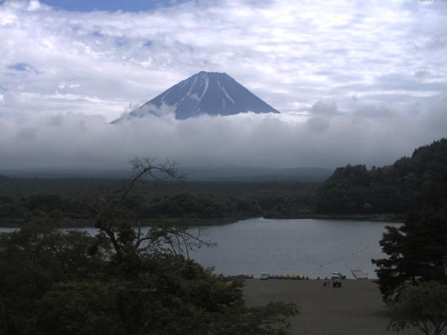 精進湖からの富士山