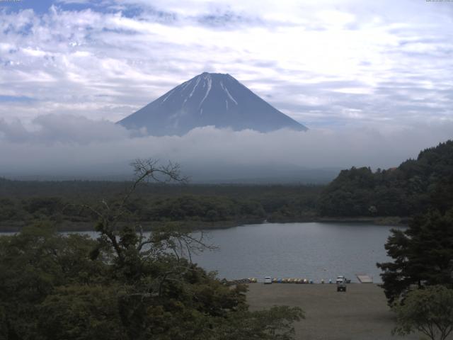 精進湖からの富士山
