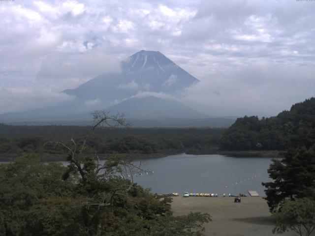 精進湖からの富士山