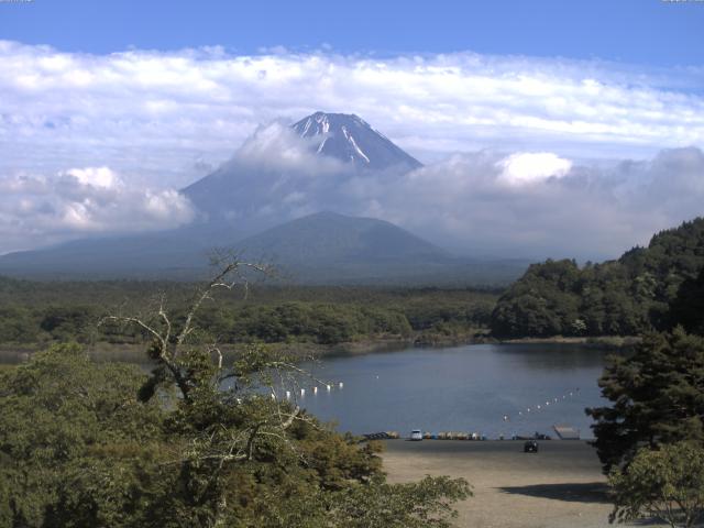 精進湖からの富士山