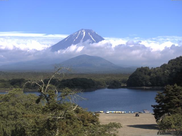 精進湖からの富士山