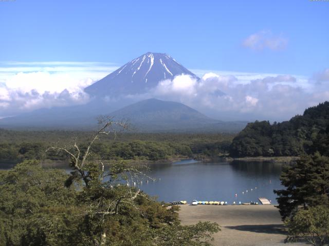 精進湖からの富士山