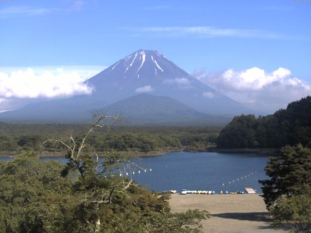 精進湖からの富士山
