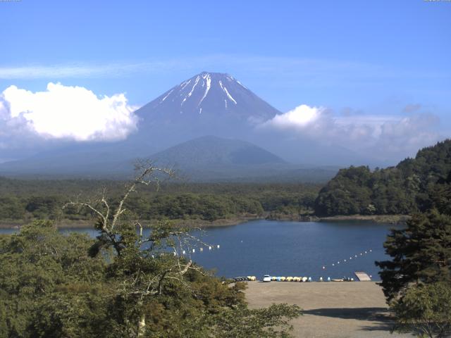 精進湖からの富士山