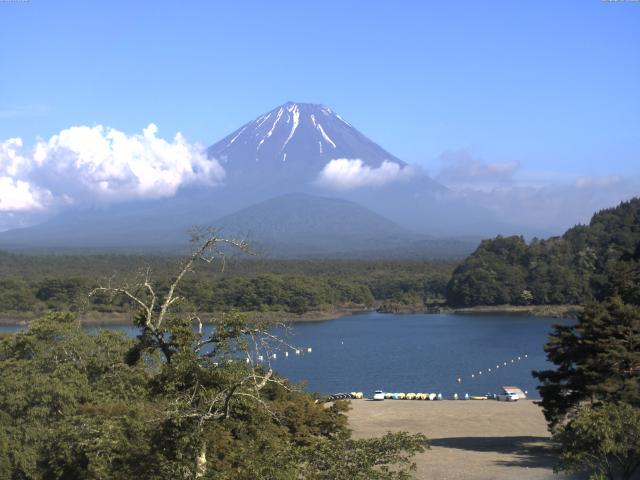 精進湖からの富士山