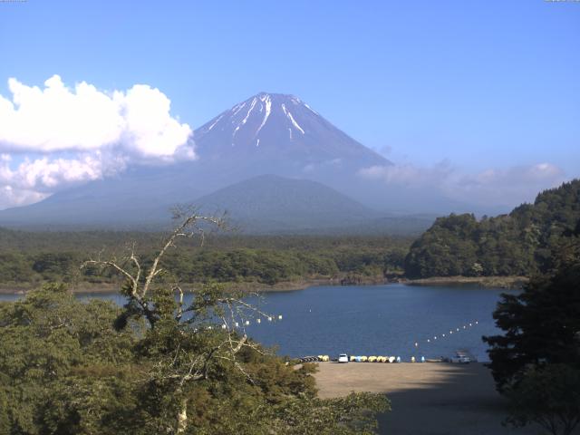 精進湖からの富士山