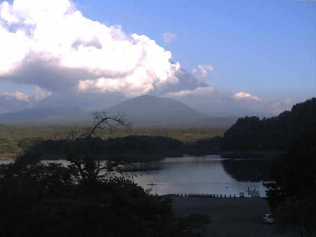 精進湖からの富士山