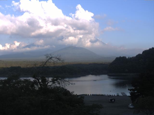 精進湖からの富士山