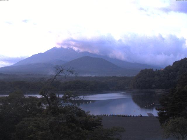 精進湖からの富士山