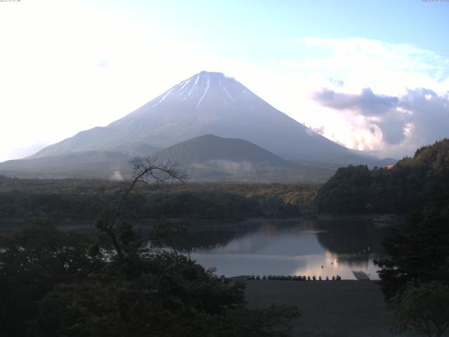 精進湖からの富士山