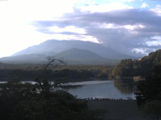 精進湖からの富士山