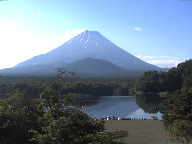 精進湖からの富士山