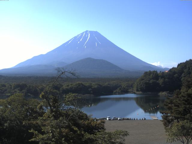 精進湖からの富士山