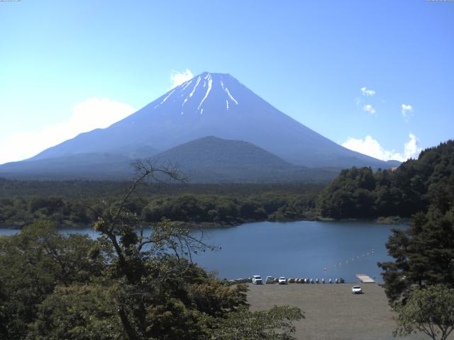 精進湖からの富士山