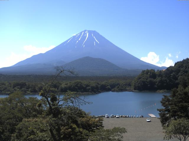 精進湖からの富士山