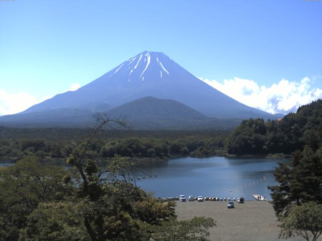 精進湖からの富士山