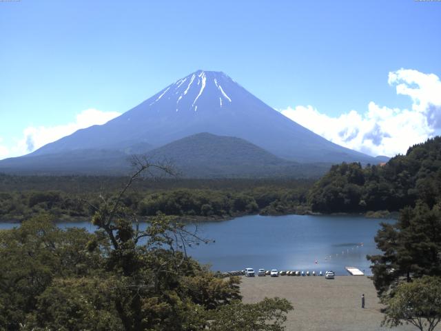精進湖からの富士山