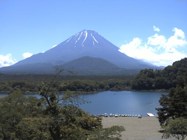 精進湖からの富士山