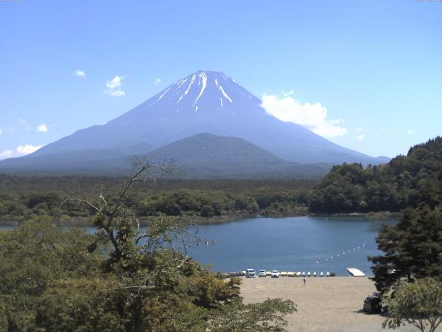 精進湖からの富士山