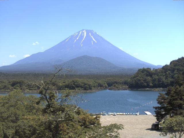 精進湖からの富士山