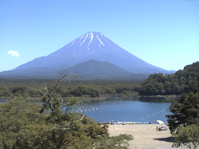 精進湖からの富士山