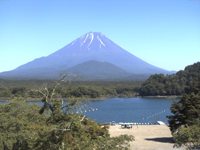 精進湖からの富士山