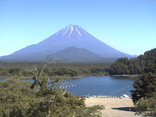 精進湖からの富士山
