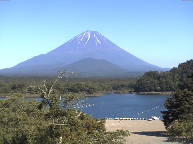 精進湖からの富士山