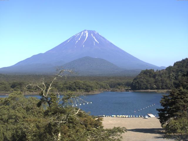精進湖からの富士山